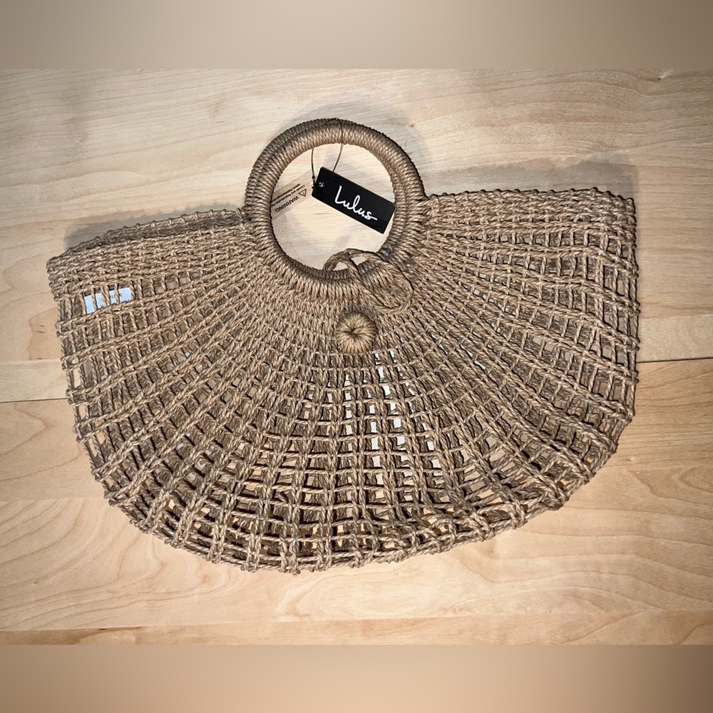 Lulus woven handbag
